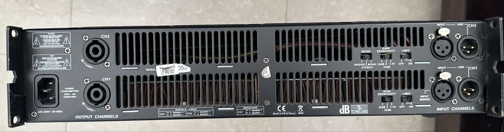 Colunas Yamaha Stagepas 600BT + amplificador dB Technologies HPA 1000