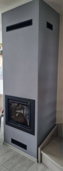 Wkład kominkowy Antek Deco 10kw z kominem