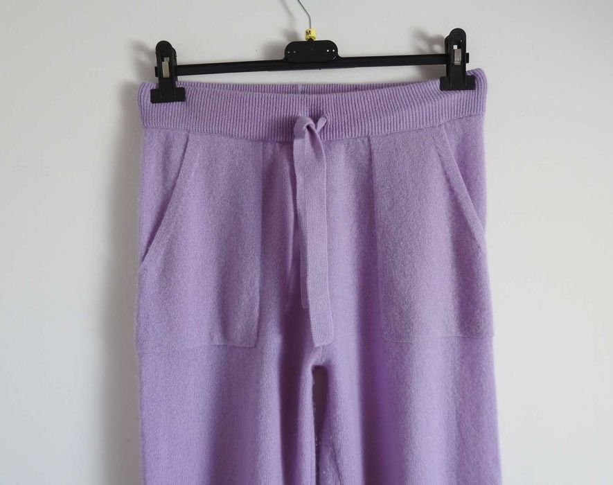 CRUSH. Kaszmirowy dres kaszmirowa bluza z kapturem i spodnie M L