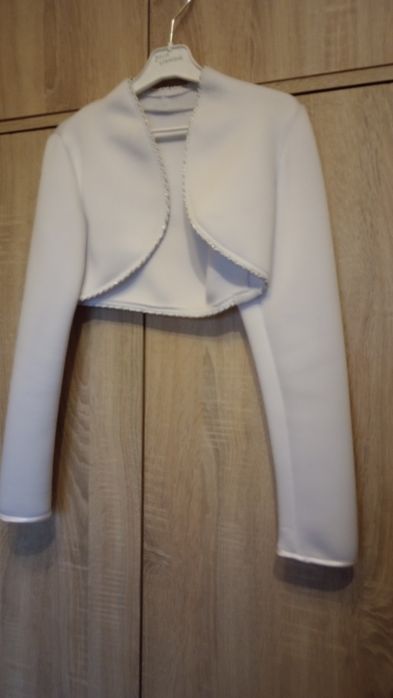 Sukienka komunijna + bolerko + torebka + wianuszek