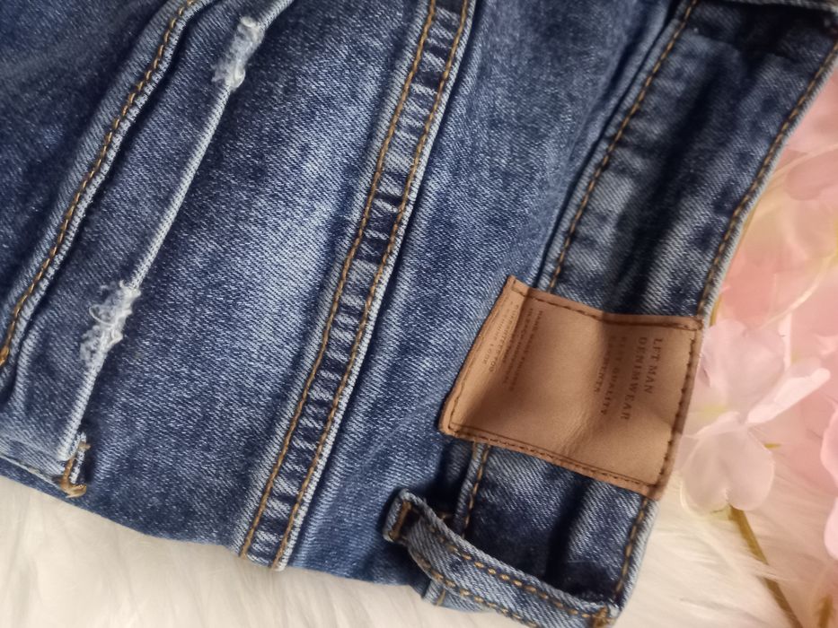 Spodnie meskie  jeans przetarcia Black Label M roz 38 Mex 30 rurki