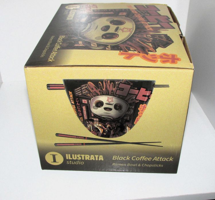 Ramen Bowl Set Ilustrata - Black Coffee Attack