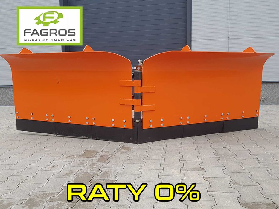 RATY Pług Śnieżny Strzałka Składany KAT II 1,5 2,2 m TUZ Metal Technik