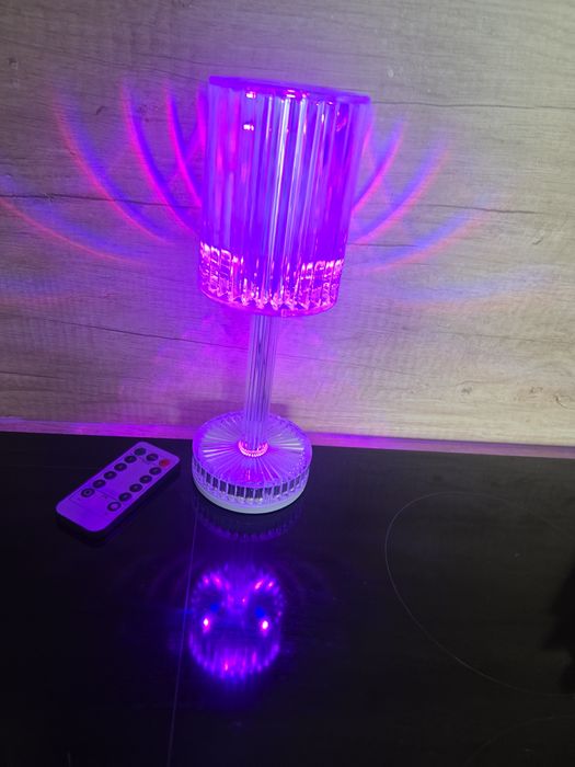 Nowa lampka nocna stołowa ledowe RGB USB z pilotem