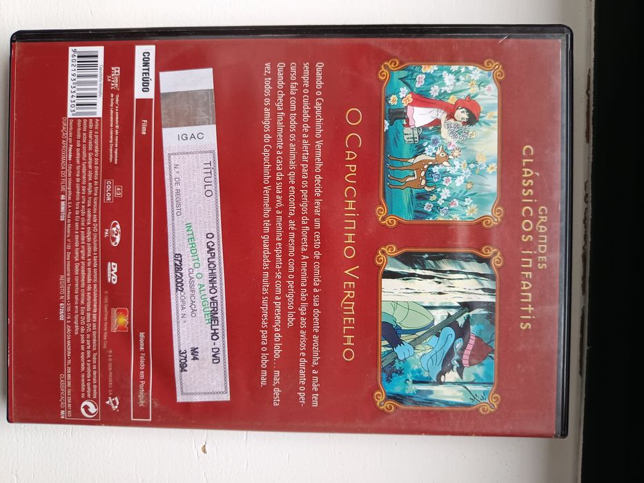 DVD o capuchinho vermelho