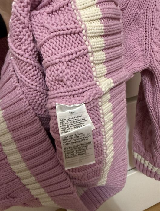 Nowy różowy sweter Lacoste S limited edition premium Vitkac