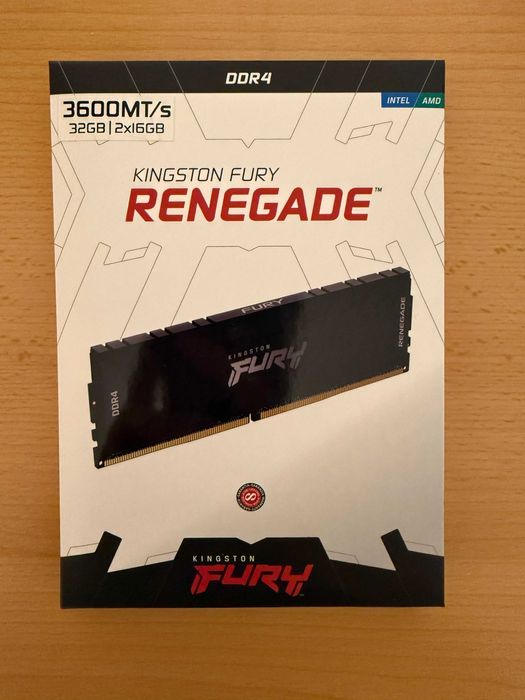 Kingston FURY 32GB DDR4 (2x16GB) 3600MHz CL16 Renegade Black