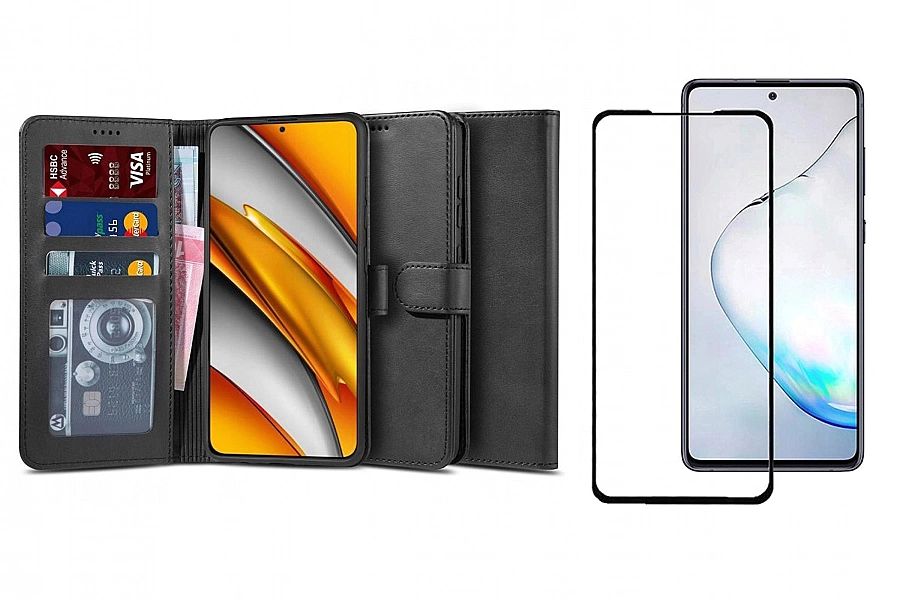 Etui Wallet II + Szkło Pełne do Xiaomi Poco F3