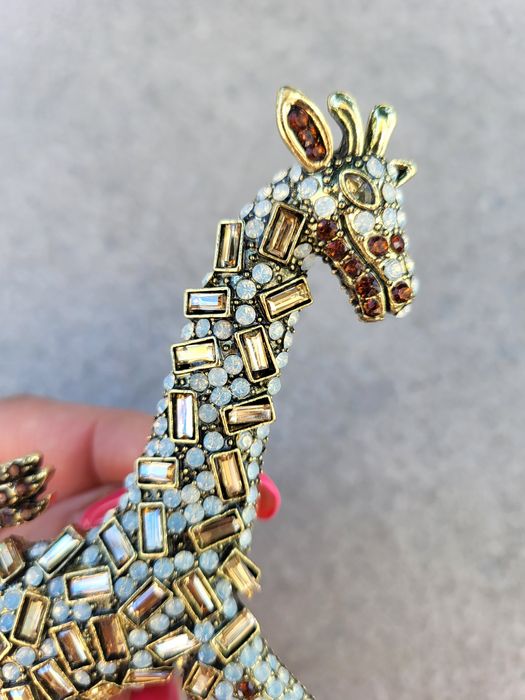 Broszka żyrafa  duża