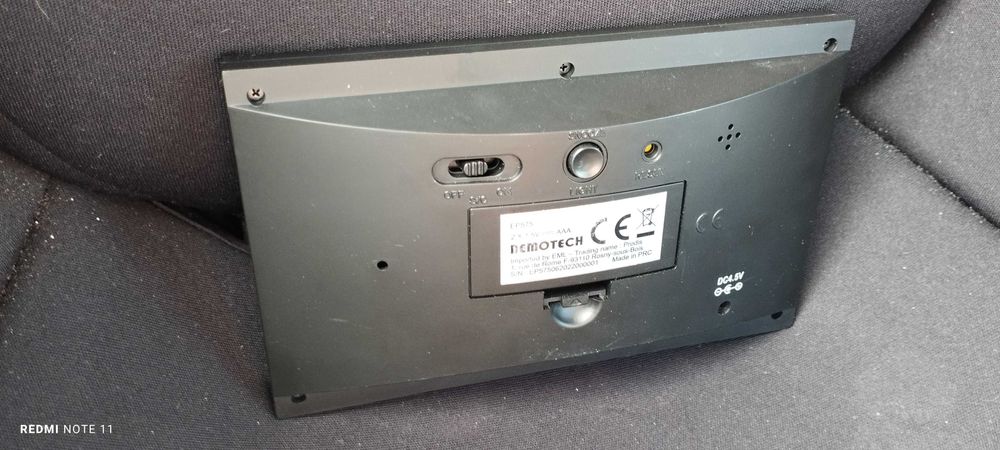 Цифровий будильник 8 в 1, метеостанція, годинник, календар,