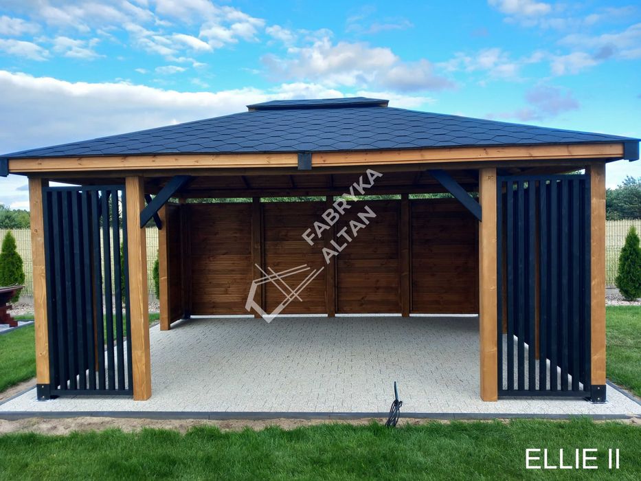 Altana drewniana, altanki, altany, ogrodowa 3x4, ELLIE II, pergola