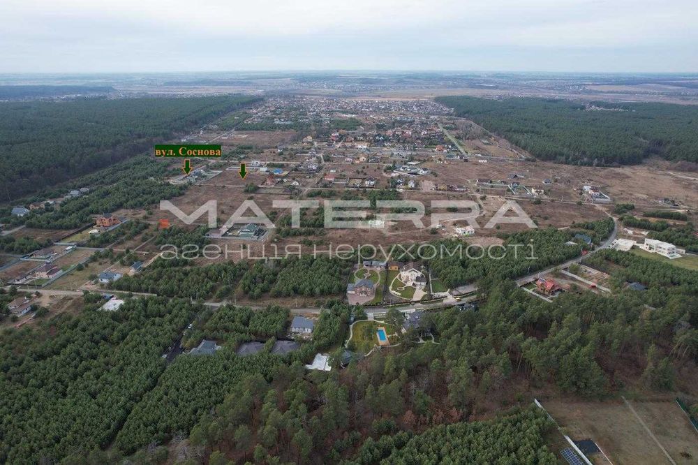 Бобриця 12 соток Продаж ділянки під забудову Поряд ліс