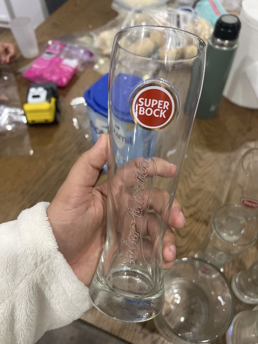 Copos superbock e caneca