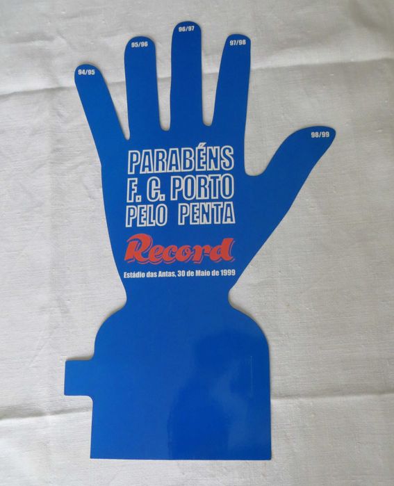 Conjunto 2 artigos do FCP, Mão Penta, e cordão c/ 2 ganchos - Novos