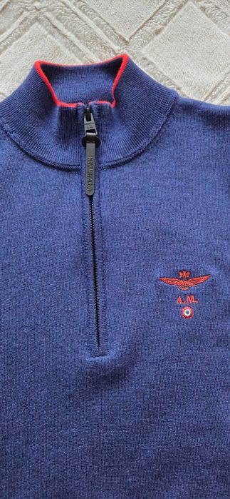 Męski wełniany sweter Aeronautica Militare Rozmiar L