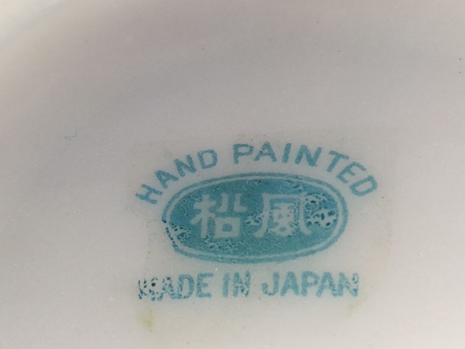 Chávena e Pires Pintado à Mão Made In Japan
