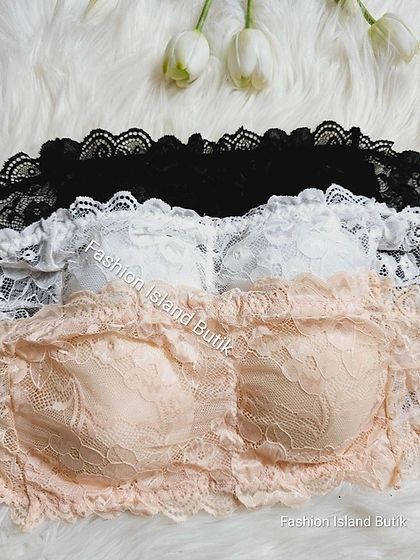 Koronkowy bralet bez ramiączek