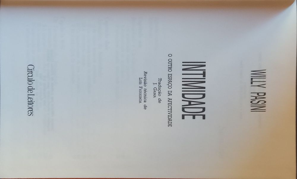Livro "Intimidade-O outro espaço da afetividade"
