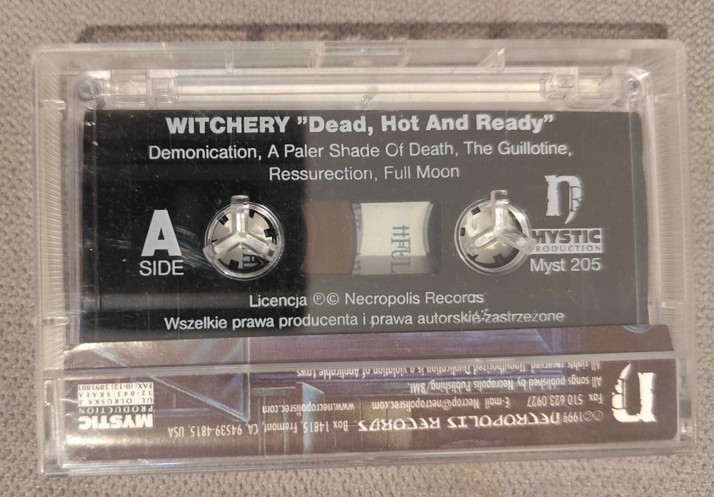 Witchery Dead, Hot and Ready Kaseta Magnetofonowa Stan idealny 1999