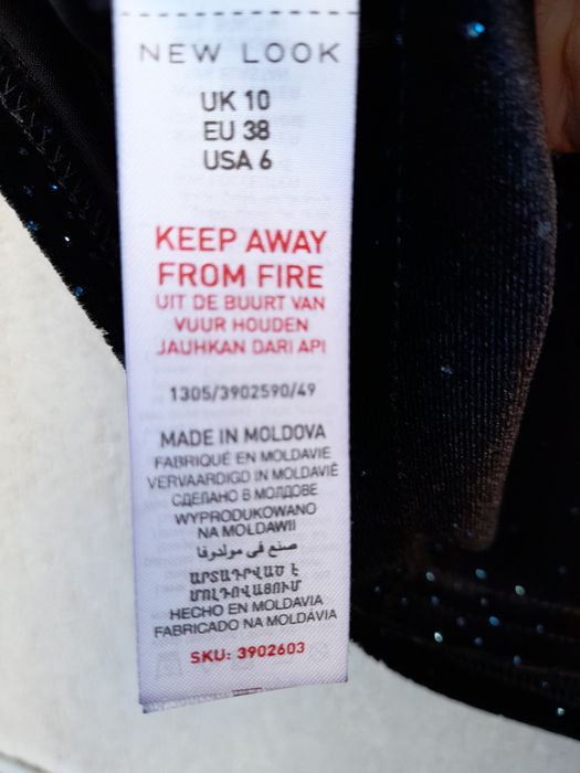 Bluzka czarna aksamit  38-40