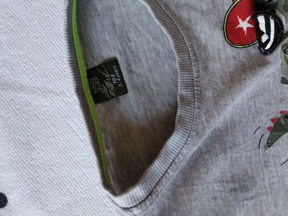 Tshirt szary z dinozaurem 98/104 Kiki&Koko