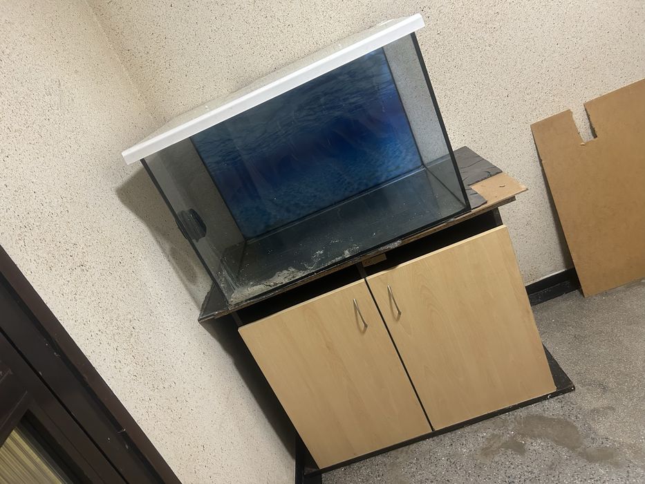 Akwarium 80x55x55 242l z szafka