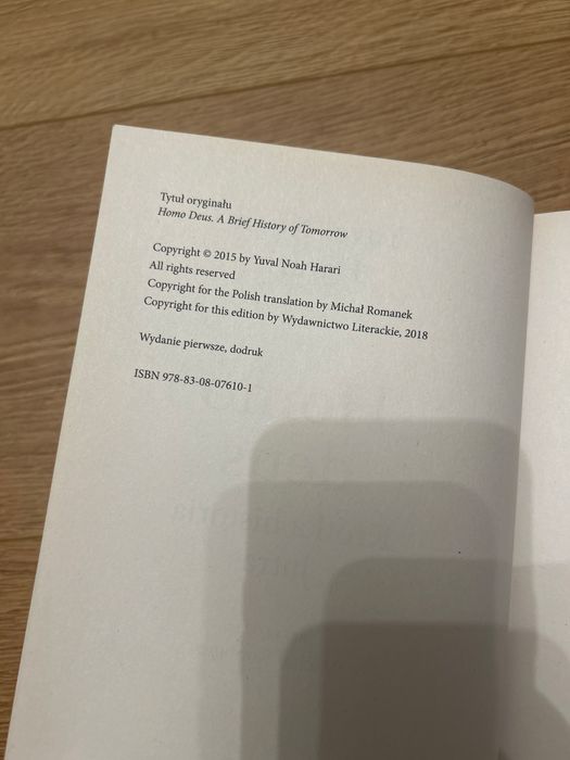 Homo deus Krótka historia jutra Yuval Noah Harari