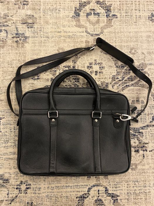 Сумка для ноутбука з натуральної шкіри John Henric Gian