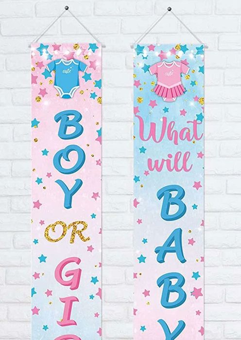 2 Faixas Boy or Girl BabyShower
