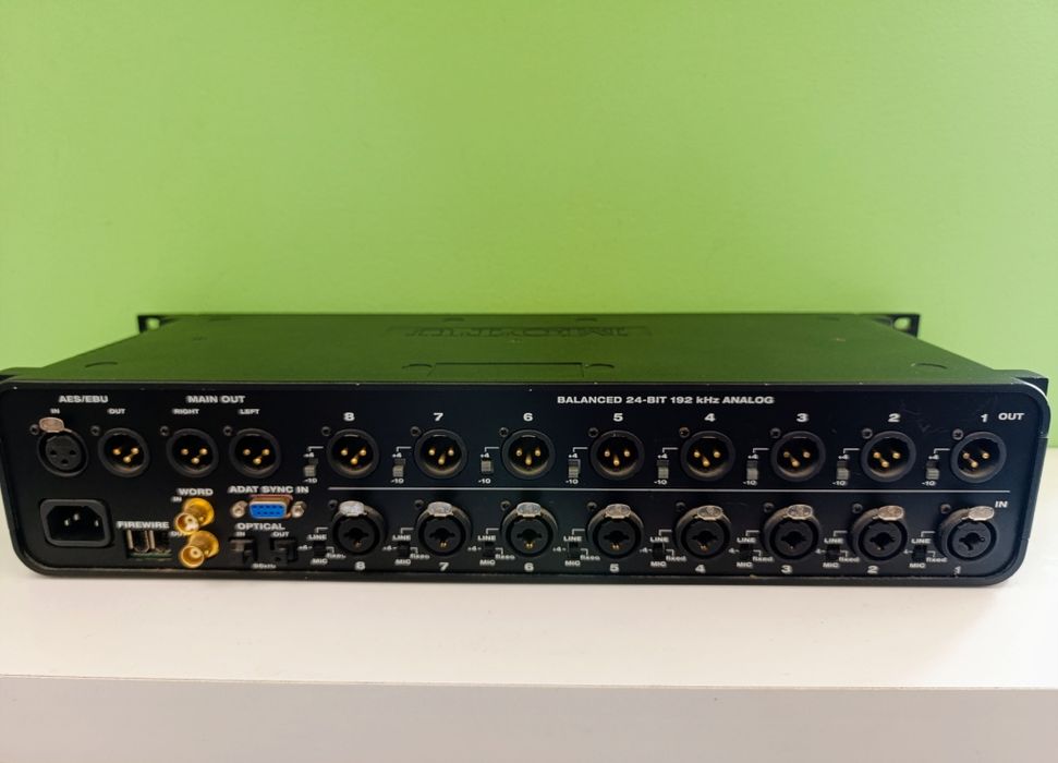 Interface placa de som motu 896 hd