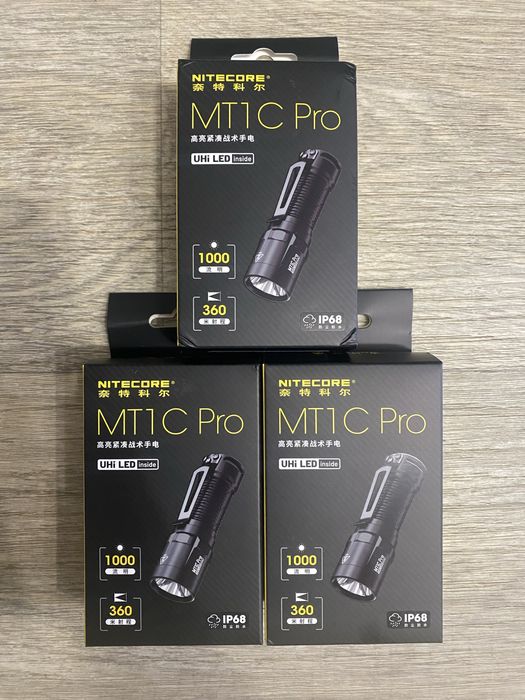 Кишеньковий ліхтар EDC Nitecore MT1C Pro з акумулятором