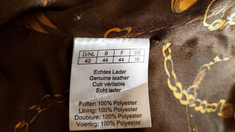 sportowa kurtka skórzana leather bomberka damska 42/44
