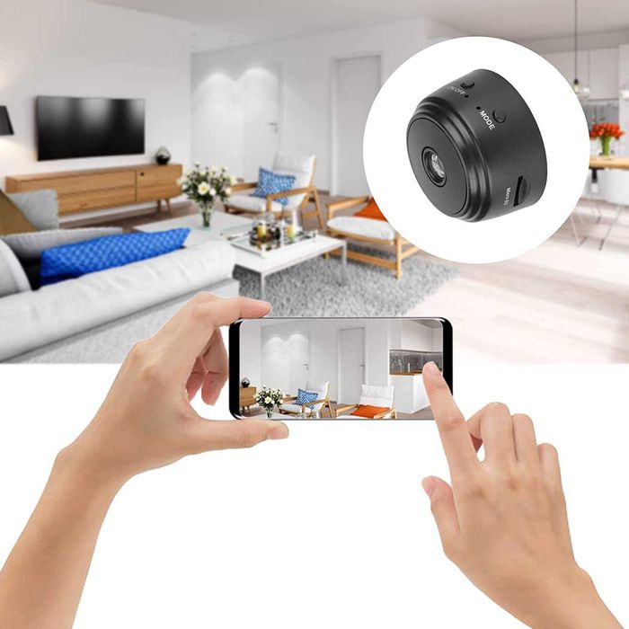 ASHATA bezprzewodowa Kamera Wifi 1080P SD MINI Czujnik ruchu