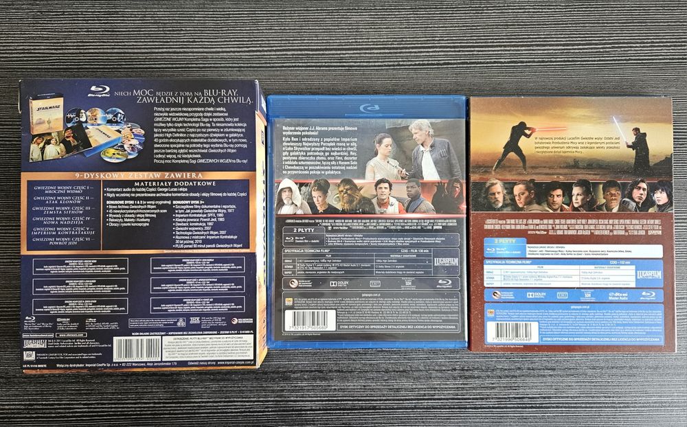 Star Wars Gwiezdne Wojny kolekcja blu-ray