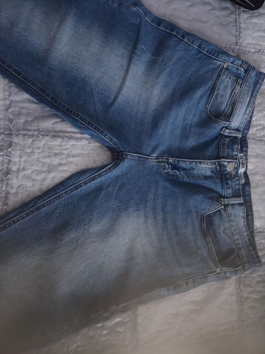 Spodnie męskie Jeans Msara z drapkami