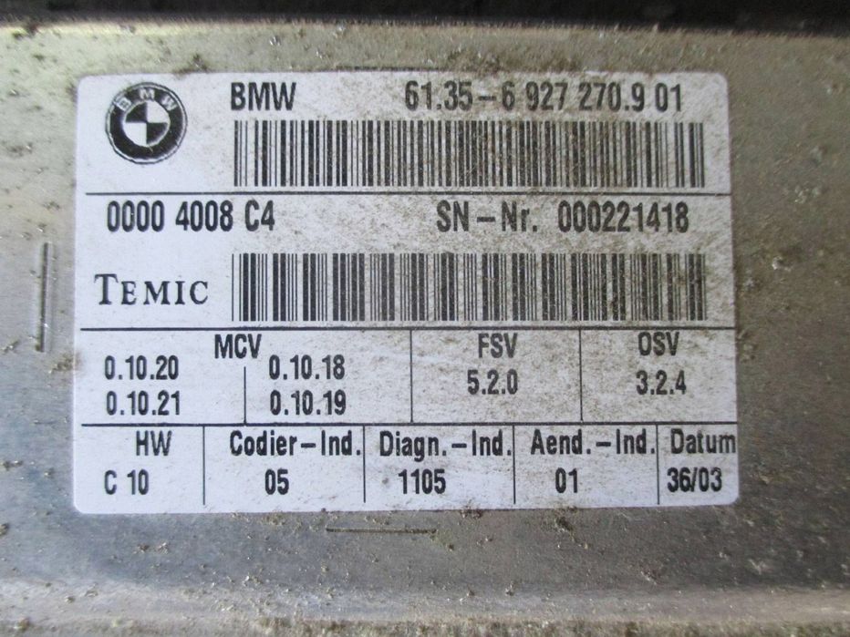 Moduł fotela Przód strona prawa BMW 5 E60 E61 6927270