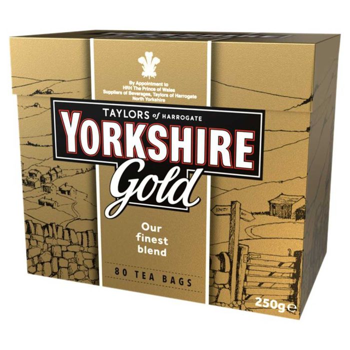 Чорний чай Yorkshire Gold, 80 пакетиків, 250 грам