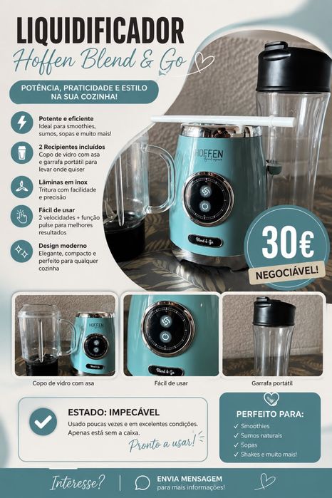 Liquidificador  Hoffen Blend & Go