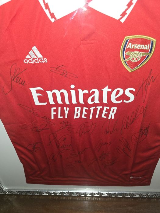Camisola Oficial Arsenal autografada