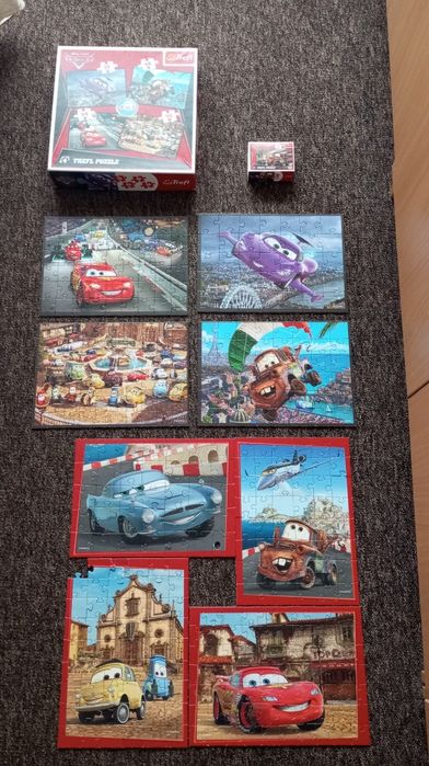 Puzzle bajka Auta Pixar 9 zestawów
