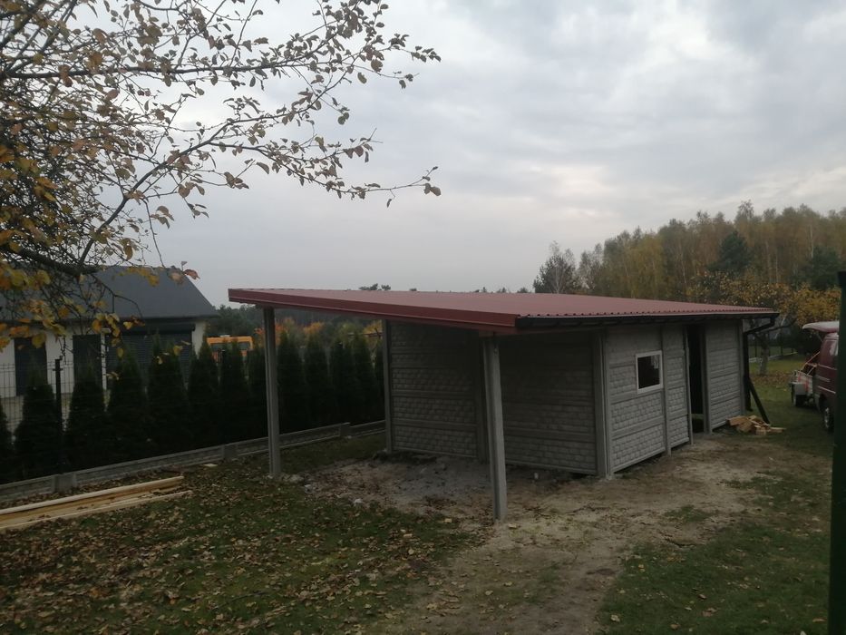 Dachy garaże betonowe wiaty stodoły