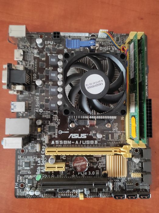 Продам материнська плата, оперативна пам'ять, кулер, відеокарта