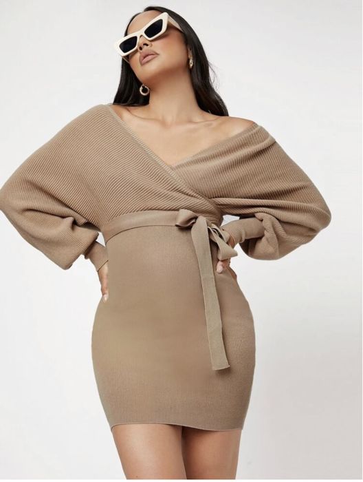 Sukienka dzianinowa SHEIN