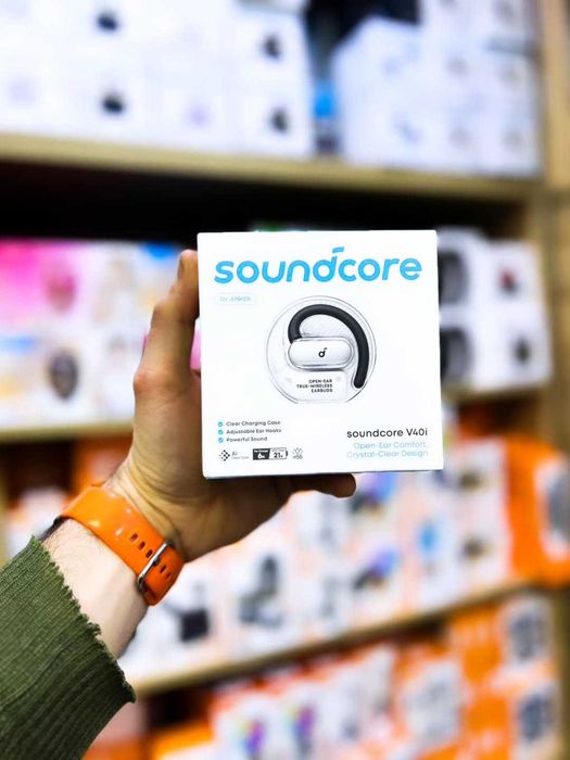 Нові бездротові TWS Open-Ear навушники Anker SoundСore V40i White
