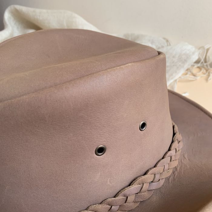 Ковбойская шляпа капелюх шкіра Aussie Apparel rider розмір L Австралія