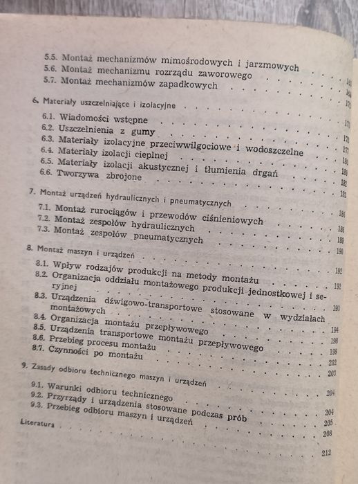 Montaż maszyn i urządzeń Grzegórski, podręcznik dla ZSZ