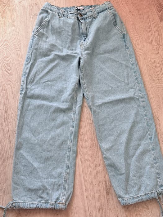 Джинси-джогери Zara блакитні світлі M, 100% бавовна, ідеальний стан