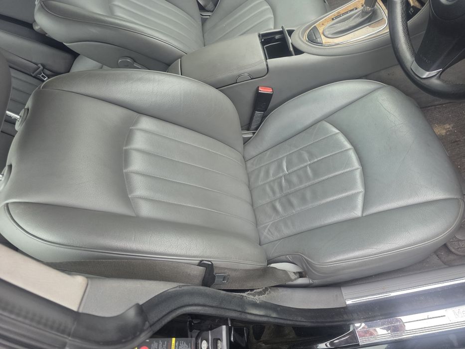 Fotele Komplet Skóry Mercedes CLS W219 Grzane Szare Kanapa