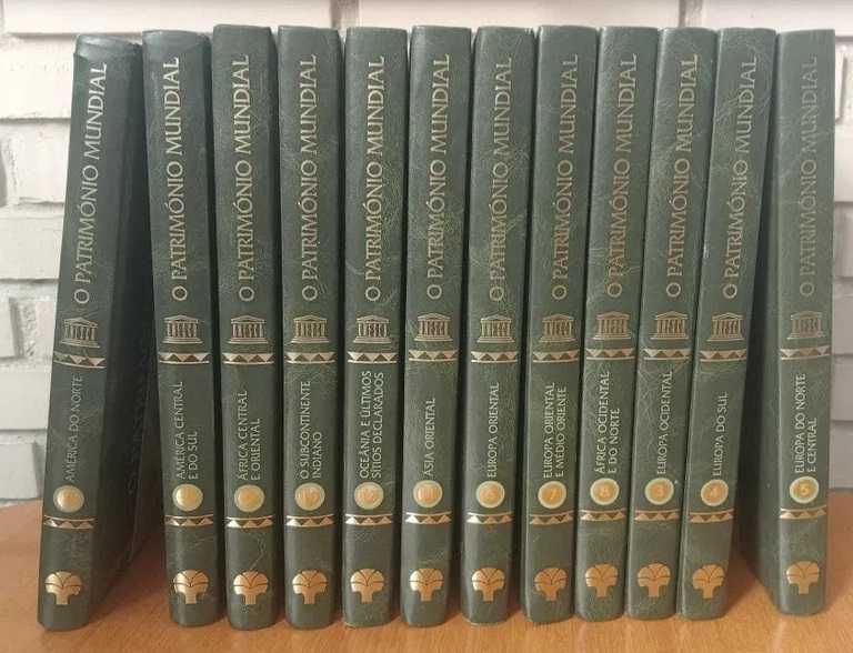 Coleção Património Mundial da UNESCO-12 volumes encadernados