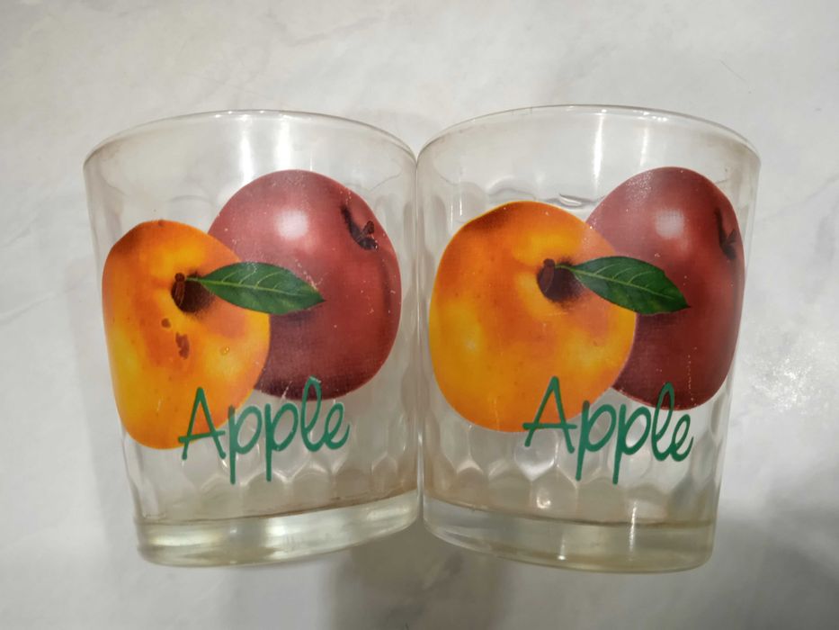 Набор 4 стакана яблоки